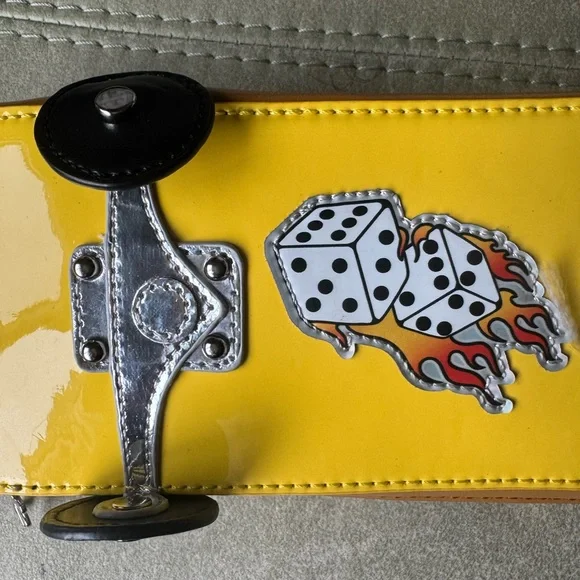 Kickflip Skateboard Crossbody Bag Yellow - Picture 9 of 12